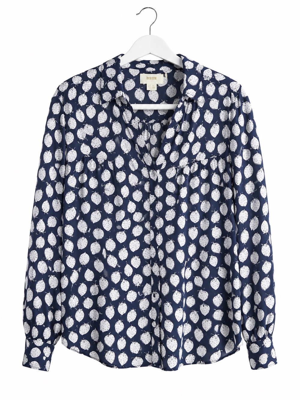 Maeve- “Rochelle” Strawberry Print Button Down